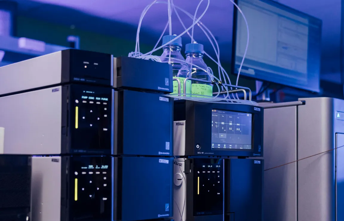 The triple quadrupole mass spectrometer Dash Bio uses for LC-MS analysis.